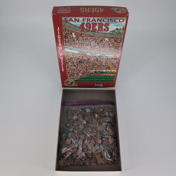 Team NFL Vintage San Francisco 49ers "Fandemonium!" 513 Piece Jigsaw Puzzle GUC - Picture 2 of 12
